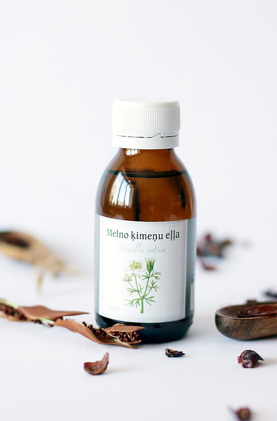 Black cumin seed oil. 